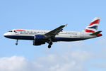 G-BUSH @ EGNT - Airbus A320-211 on approach to 25 at Newcastle Airport, March 2007. - by Malcolm Clarke