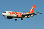 G-EZJI @ EGNT - Boeing 737-73V on approach to 25 at Newcastle Airport, November 2006. - by Malcolm Clarke