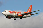 G-EZKE @ EGNT - Boeing 737-73V on approach to 25 at Newcastle Airport, October 2006. - by Malcolm Clarke