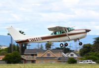 N1746R @ KRHV - Locally-based 1978 Cessna 182RG departing at Reid Hillview Airport, San Jose, CA. - by Chris Leipelt