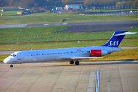 SE-DIP @ EGBB - McDonnell Douglas DC-9-87 [53010] (SAS Scandinavian Airlines) Birmingham Int'l~G 29/11/2004 - by Ray Barber