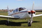G-ATUB @ X5FB - Piper PA-28-140 Cherokee, Fishburn Airfield, April 2007. - by Malcolm Clarke