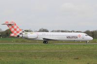 EI-EXJ @ LFRB - Boeing 717-2BL, Taxiing to holding point rwy 25L, Brest-Bretagne airport (LFRB-BES) - by Yves-Q
