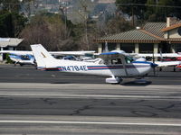 N4784E @ SZP - Locally-based 1978 Cessna 172N Skyhawk taxiing @ Santa Paula Airport (Ventura County), CA - by Steve Nation