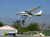 N42820 @ SZP - Locally-based 1968 Cessna 182L Skylane crossing the threshold @ Santa Paula Airport (Ventura County), CA - by Steve Nation