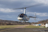 N644RA @ 7B9 - Hovering at Ellington, CT - by Dave G