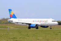 SP-HAG @ LFRB - Airbus A320-232, Taxiing to holding point rwy 25L, Brest-Bretagne airport (LFRB-BES) - by Yves-Q