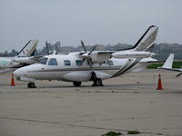 N160SP @ KSBA - Jerry J. Woolf DDS, Inc. (Bakersfield, CA) 1981 Mitsubishi MU-2B-60 visiting @ Santa Barbara Municipal Airport, CA - by Steve Nation