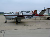 N7707 @ KSBA - Locally-based 1950 Beech B35 Bonanza @ Santa Barbara Municipal Airport, CA - by Steve Nation