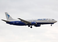 YR-BAU @ LEBL - Landing rwy 25R - by Shunn311