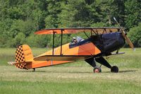 F-AZTT @ LFFQ - CASA 1-131E Jungmann, Taxiing to parking area, La Ferté-Alais airfield (LFFQ) Air show 2015 - by Yves-Q