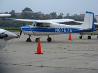 N6757A @ KSBA - Locally-based 1956 Cessna 172 Skyhawk with Siwash Air titles @ Santa Barbara Municipal Airport, CA - by Steve Nation