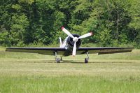 G-CBPM @ LFFQ - Yakovlev YAK-50, Taxiing to parking area, La Ferté-Alais airfield (LFFQ) Airshow 2015 - by Yves-Q