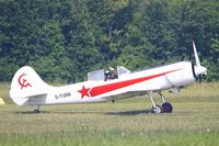 G-FUNK @ LFFQ - Yakovlev YAK-50, Taxiing to parking area, La Ferté-Alais airfield (LFFQ) Airshow 2015 - by Yves-Q