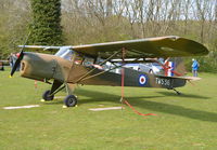 G-BNGE @ EGHP - Auster AOP.6 at Popham. Ex TW536 - by moxy