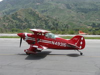 N49315 @ SZP - 1983 Pitts AEROBATICS S-1T SPECIAL, Lycoming AEIO-360 180 Hp, taxi to Rwy 22. SZP has several PITTS Bipes, Experimental & Production based here-our charted aerobatic box is just east up-river. - by Doug Robertson