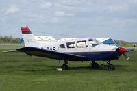 G-BASJ @ EGBP - Cherokee, Bristol Aero club Kemble based, seen parked up.