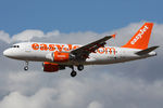 G-EZFF @ EGNT - Airbus A319-111 on approach to 25 at Newcastle Airport, March 2009. - by Malcolm Clarke