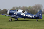 G-BUKY @ EGBR - Canadian Car & Foundry T-6H Harvard Mk.4M at the 2010 John McLean Trophy aerobatics competition, Breighton Airfield, UK. - by Malcolm Clarke