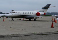 N893CW @ KSBA - Flight Options 2002 Raytheon Aircraft Co Hawker 800XP @ Santa Barbara Municipal Airport, CA (re-registered N893FL in April 2011 [same owner] and N878MB January 22, 2014 with MB Air, New York, NY)