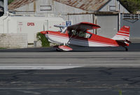 N50380 @ SZP - Locally-based 1979 Bellanca 7ECA taxis for takeoff @ Santa Paula Airport, CA - by Steve Nation