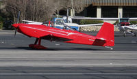 N184RF @ SZP - Locally-based fire-engine red 2003 VANS RV-8 homebuilt taxis for take-off @ Santa Paula Airport, CA