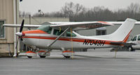 N7049H @ KCDW - 1981-build Skylane on a rainy day at Essex County Airport. - by Daniel L. Berek