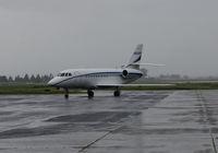 N826EW @ KAPC - Vesey Air LLC (Danbury, CT) 1998 Dassault Falcon 2000 arriving on a rainy morning @ Napa County Airport, CA - by Steve Nation