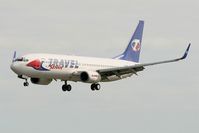 HA-LKG @ LFRB - Boeing 737-8CX, On final rwy 25L, Brest-Bretagne airport (LFRB-BES) - by Yves-Q