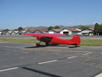 N195H @ SZP - 1948 Cessna 195 BUSINESSLINER, Jacobs R-755-A2 300 Hp radial, taxi to overflow parking - by Doug Robertson