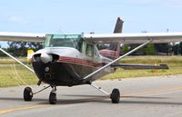 N915L @ KRHV - Locally-based 1976 Cessna 172M taxing out for a local VFR departure at Reid Hillview Airport, San Jose, CA. - by Chris Leipelt