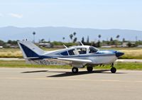 N9553E @ KRHV - Locally-based 1976 Bellanca Viking taxing in for a quick maintenance check at Reid Hillview Airport, San Jose, CA. - by Chris Leipelt