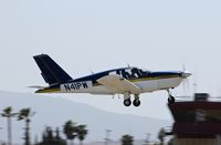 N41PW @ KRHV - Locally-based 1985 Socata TBM-20 Trinidad departing at Reid Hillview Airport, San Jose, CA. - by Chris Leipelt