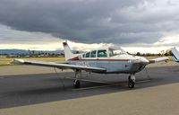 N9284S @ KRHV - Locally-based 1975 Beechcraft Sierra parked on the transient ramp at Reid Hillview Airport, San Jose, CA. - by Chris Leipelt