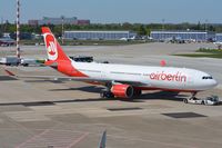 D-ALPG @ EDDL - Air Berlin A332 under tow. - by FerryPNL