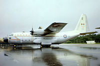 130316 @ EGVI - Lockheed CC-130E Hercules [4075] (Canadian Armed Forces) RAF Greenham Common~G 24/06/1979. Taken during a rainstorm . From a slide.