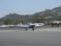 N91689 @ SZP - 1946 North American NAVION, Continental E225 Upgrade, takeoff roll Rwy 22, Young Eagles flight - by Doug Robertson