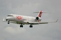 F-GRZO @ LFRB - Canadair Regional Jet CRJ-700, Short Approach Rwy 25L, Brest-Bretagne Airport (LFRB-BES) - by Yves-Q