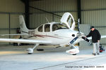 N781CD @ EGCV - at Sleap - by Chris Hall