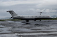 N829RA @ KAPC - R66 Leasing (Alexandria, VA) 1999 Bombardier BD-700-1A10 Global Express arriving in the rain @  Napa County Airport, CA - by Steve Nation