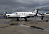 N819SA @ KAPC - SURF AIR 2014 Pilatus PC-12/47E arriving in sunshine from KHHR after rainy morning @ Napa County Airport, CA