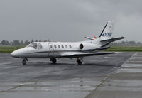 N717GK @ KAPC - Stellaris LLC (Lake Forest, CA) 2001 Cessna 550 Citation II arriving @ rainy Napa County Airport, CA - by Steve Nation