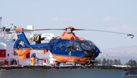 G-GLAA - New boy's toys - the Northern Lighthouse Board has a new helicopter. Seen on board NLBS Pharos in Oban. - by Jonathan Allen