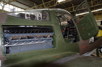 A53-12 @ YPPF - Bell P-39D Airacobra beautifully restored by the Classic Jets Fighter Museum at Parafield, Adelaide, South Australia. V-1710 engine compartment and cockpit.