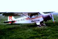 PH-MAI @ EHRD - Piper L-21A-105 Super Cub [18-565] (Reclamair) Rotterdam~G 12/05/1978. From a slide. - by Ray Barber