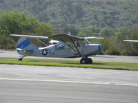 N1052E @ SZP - 1946 Aeronca 7AC converted to 7CCM/L-16B, Continental C-90 90 Hp, landing roll Rwy 22L grass - by Doug Robertson