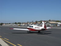 N4786H @ SZP - 1979 Mooney M20J 201, Lycoming IO-360-A&C 200 Hp, taxi - by Doug Robertson