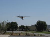N80914 @ SZP - 1976 Cessna 172M SKYHAWK, Lycoming O-320 E2D 150 Hp, on final Rwy 22 - by Doug Robertson