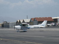 N66168 @ SZP - 1983 Cessna 172P SKYHAWK, Lycoming O-320 D2J 160 Hp, taxi off the active - by Doug Robertson