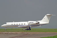 N102BQ @ EGFF - Gulfstream, Invesco Group Services Inc, Atlanta Peachtree-DeKalb Georgia based, previously N102BJ, N457GA, N372BC, N372BG, N102BG, seen parked up.